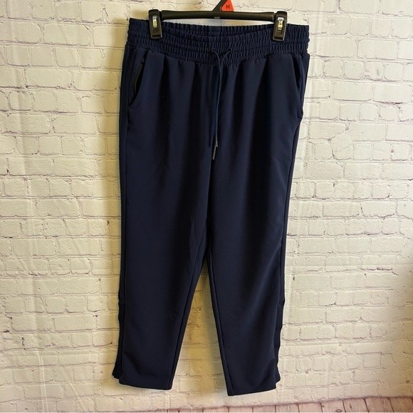 Athleta Metropolis Straight leg navy blue active pants size 10 athleisure work - Picture 4 of 13